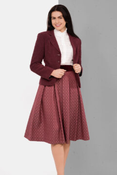 trachtenmode hiebaum herbst-winter 2024-2025 trachten kaufen steiermark trachtenrock rock trachtenjacke rot