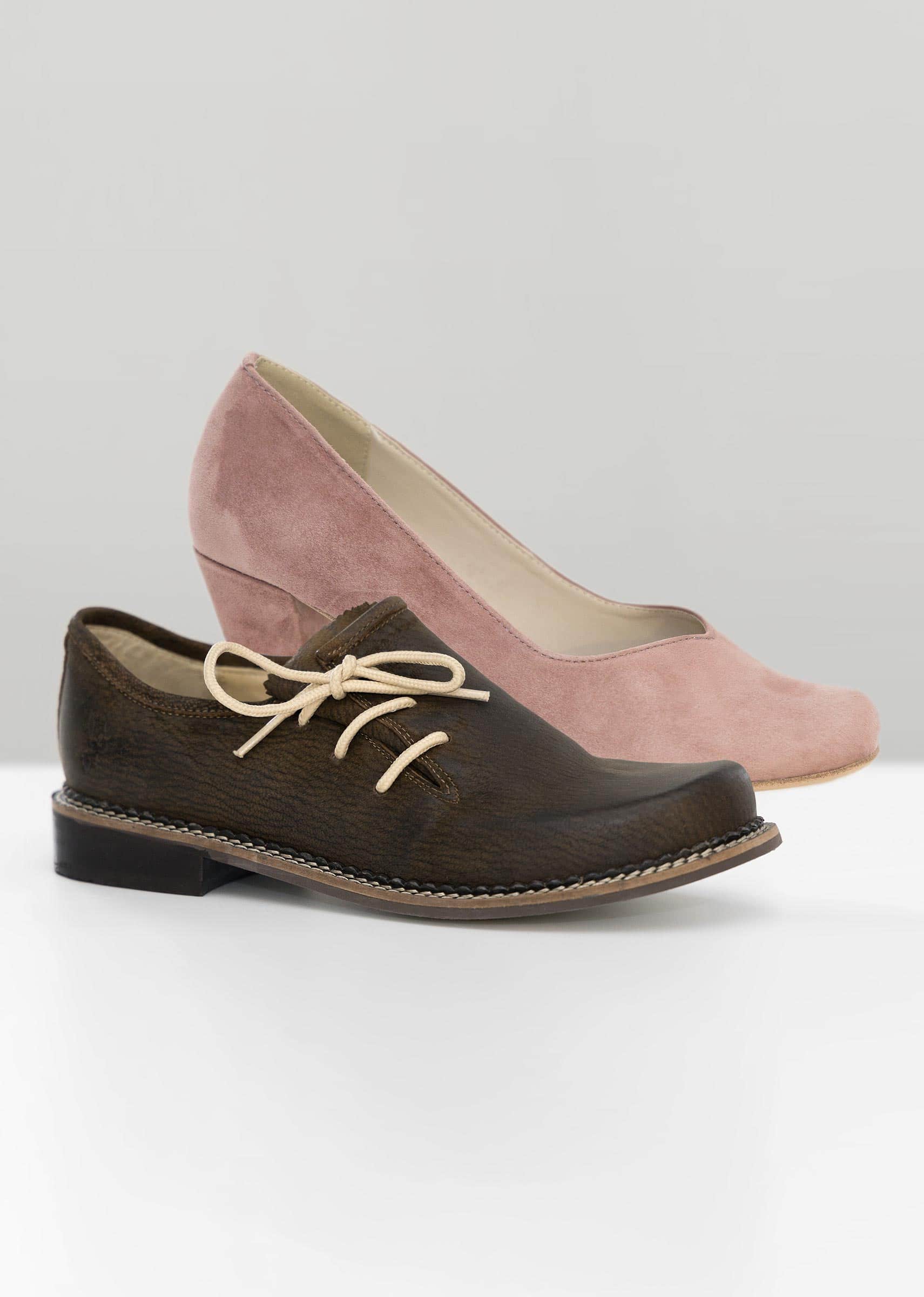 Trachtenschuhe f&uuml;r Damen, Herren und Kinder von Hiebaum &ndash; Haferlschuhe, Trachtenstiefel, Pumps und Sneaker aus hochwertigem Leder, bequem, elegant und passend zu Dirndl oder Trachten-Outfit